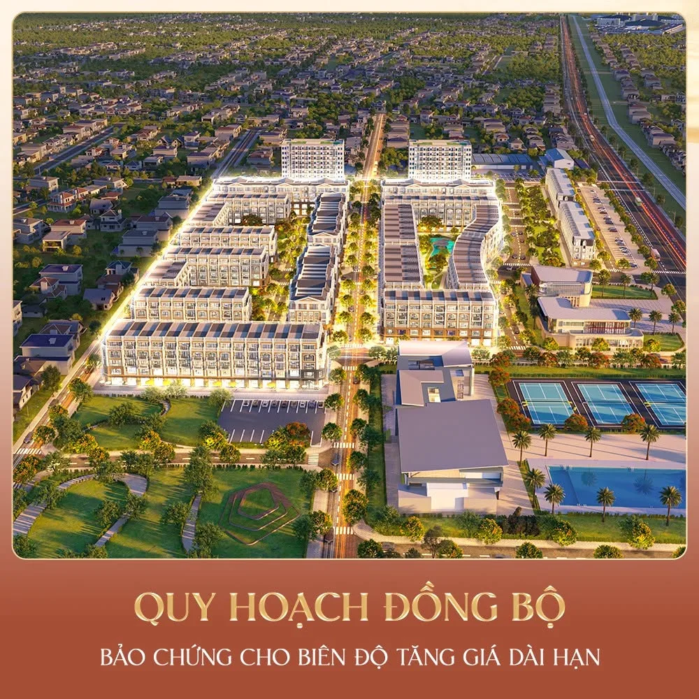Mặt bằng quy hoạch tổng thể shophouse và liền kề Nammon Square Thường Tín